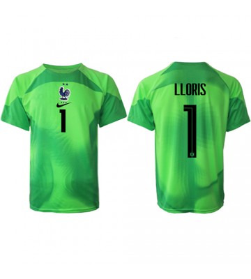Lacne Muži Futbalové dres Francúzsko Hugo Lloris #1 Brankarsky  MS 2022 Krátky Rukáv - Preč